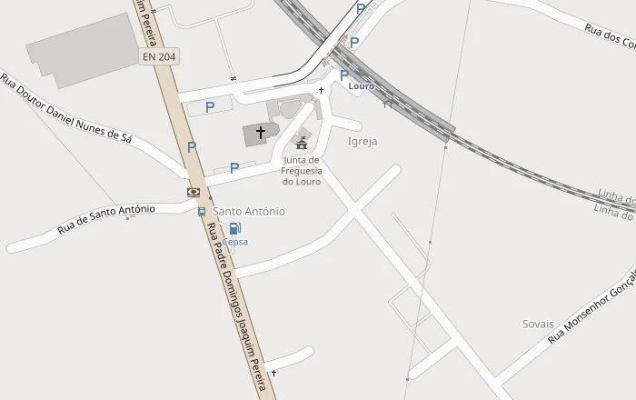 Mapa de Louro com a localização da Medilouro – Clínica Médico Dentária